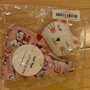 Little Sleepies Pink Cat and Dog Sleep Mask